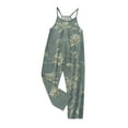 thumbnail image 4 of Odeerbi 5-14 Years Teen Girls Summer Jumpsuit Floral Print Camisole Romper Casual Overalls Bib Overall Pantss with Pockets, 4 of 6