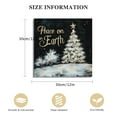 thumbnail image 2 of NIJIAN Peace on Earth Christmas Tree Wall Art, Black, White, & Gold Winter Art, Great Gift Idea, Premium Gallery Wrapped Canvas Decor, Ready to Hang, 2 of 5