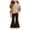 Coffee-pmB, variant on Mnyotv Flower Knitted Jacket and Flared Pants 2Pcs for Girls Casual Fall Winter Outfits Toddler Baby Girl Clothes Size 18M