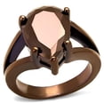 thumbnail image 1 of Women IP Coffee Light Brass Ring with AAA Grade CZ in Light Coffee - Size 5, 1 of 1