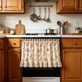 thumbnail image 5 of 30"x22" Oven Skirt Curtain for Kitchen Decor,Girlish Charm Lace Trim & 8 Ribbon Ties,Rustic Decorative Oven Door Curtain for Cottage Kitchen Decor, 5 of 7