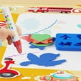 thumbnail image 4 of Juguetes, educación, lienzo de agua de grafiti grande para niños, tablero de pintura de acuarela transparente, juguetes de rompecabezas de educación infantil para bebés y niños pequeños, manta de pint, 4 of 9