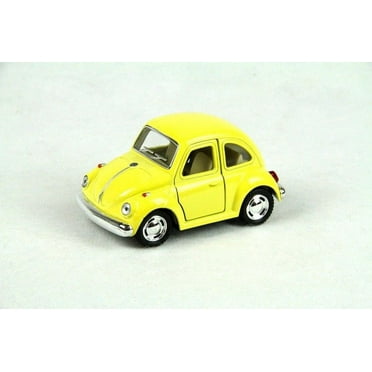 4" Kinsmart 1967 Volkswagen Beetle Diecast Model Toy Car No Scale Pastel Yellow