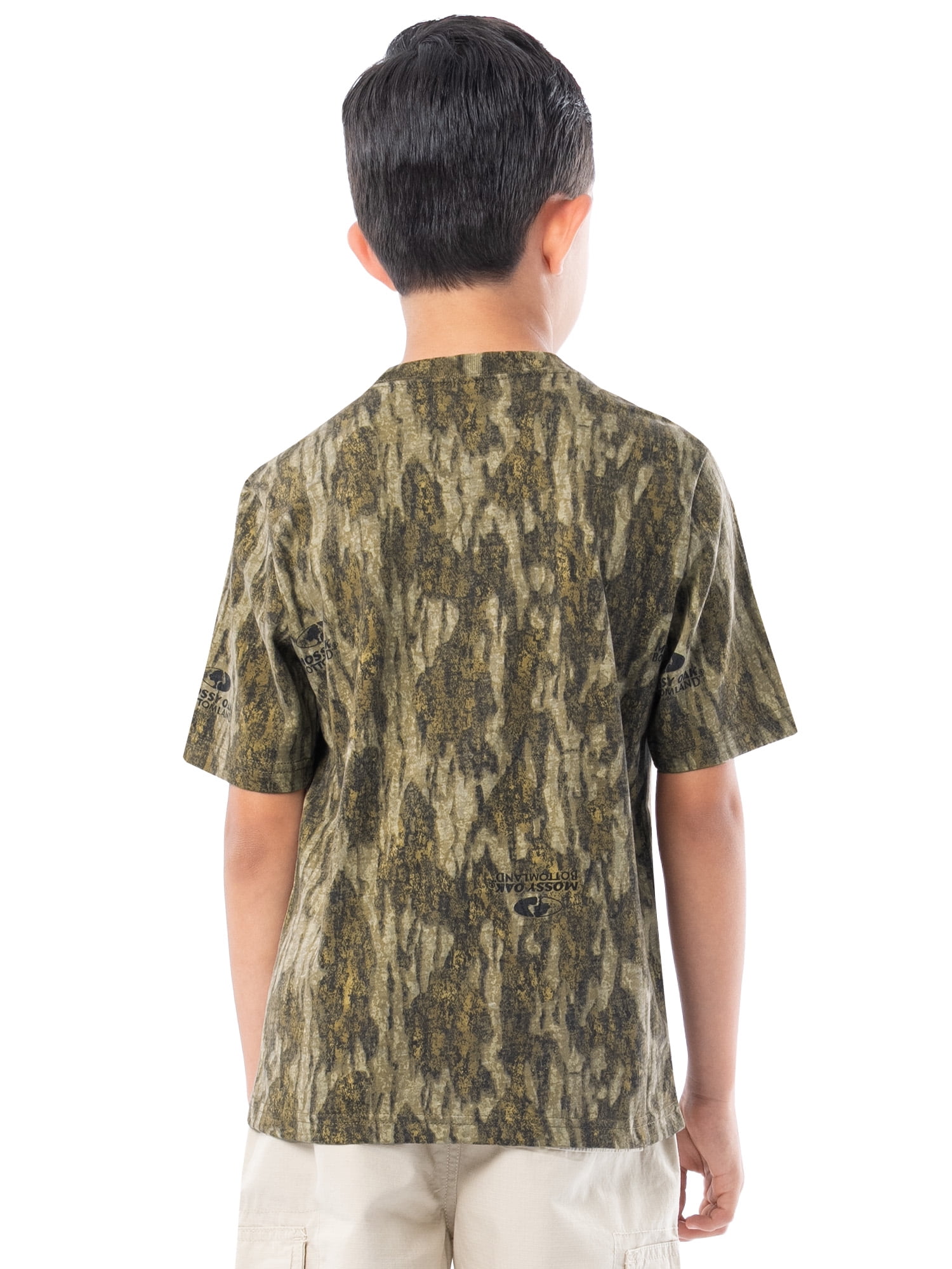 Mossy Oak Youth Hunting Camo Short Sleeve T-Shirt, size XS-XL