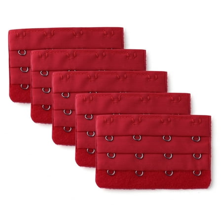 2 Pcs Ladies 3 x 4 Hook Bra Extenders Straps Extention