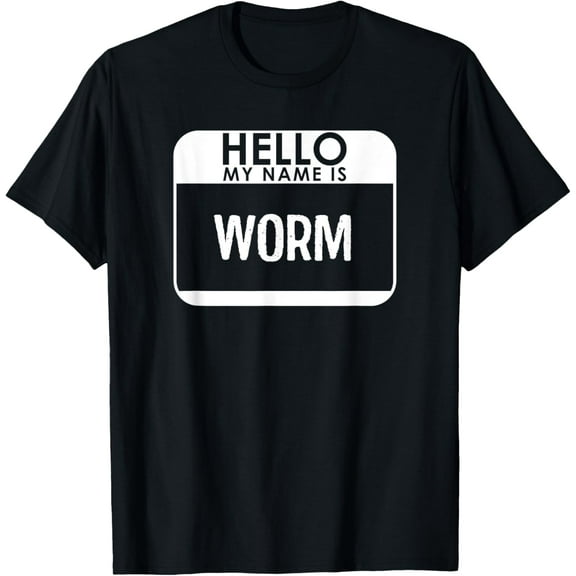 Worm Costume T-Shirt Funny Easy Halloween Outfit Animal