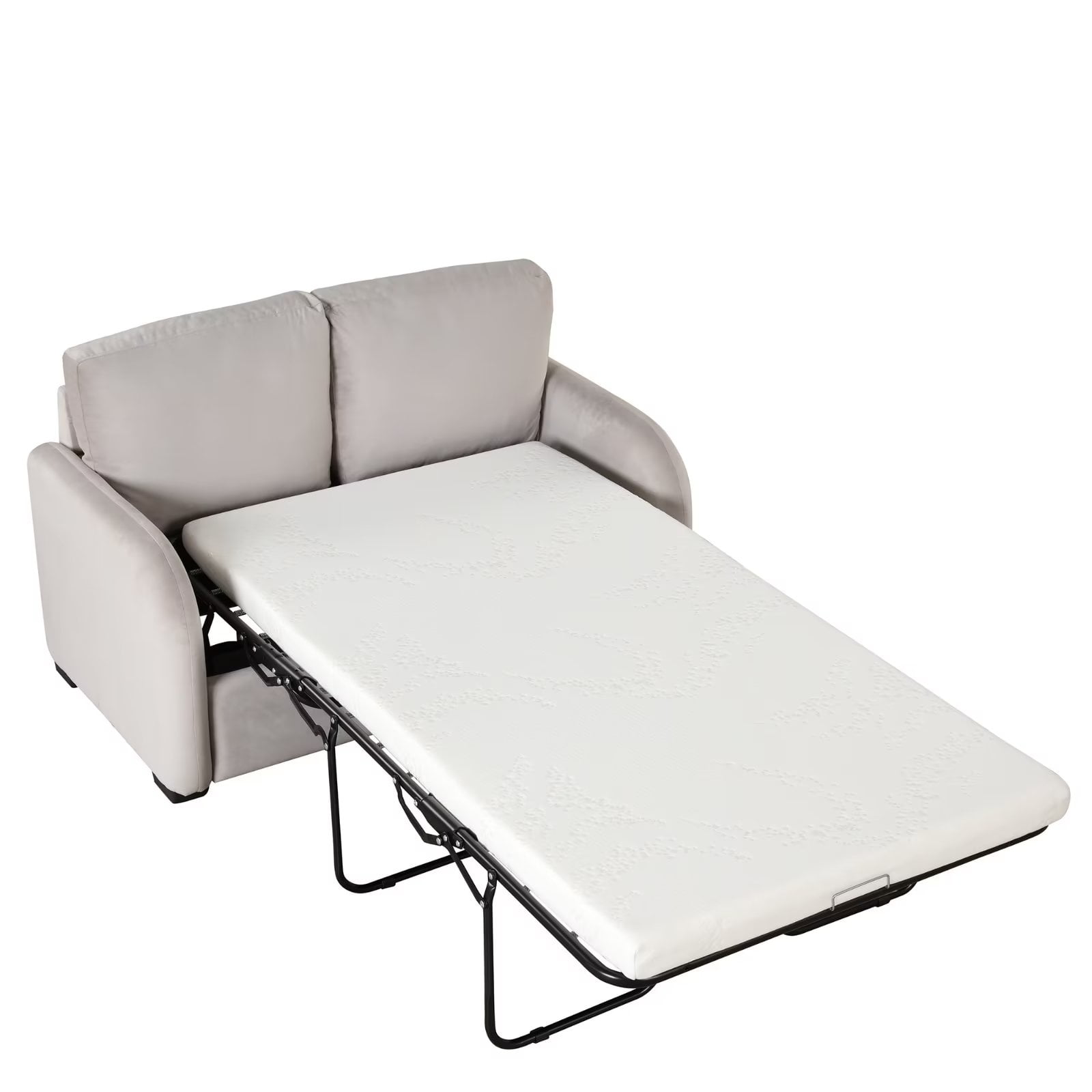 Accent Sofa Bed, 2seat Sofa Convertible to Twin Bed with Mattress