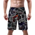 thumbnail image 1 of NICKSUN Men's Swim Trunks, Cute Print Quick Dry Summer Board Beach Shorts with Mesh Lining and Pockets, 1 of 6