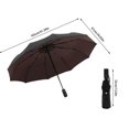 thumbnail image 2 of Paraguas de viaje plegable | Apertura/cierre automático | Diseño a prueba de viento de 10 costillas | Compacto y ligero | Protección UV y doble capa de vinilo | 41.3" Diámetro | Longitud plegada de, 2 of 5