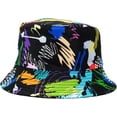 thumbnail image 2 of CoCopeaunts Women Bucket Hat Outdoor Sun Protection Packable Men Fisherman Hat Colorful Graffiti Double-Faced Wear Bucket Cap, 2 of 8