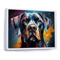 thumbnail image 2 of Designart "Bold Boxer II" Animals Dog Floater Framed Wall Art Living Room, 2 of 5