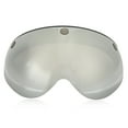 thumbnail image 3 of Motorcycle Helmet Visor, Metal Snap Helmet Visor Retro Style Universal Sandproof  For Riding Silver, 3 of 8
