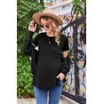 thumbnail image 6 of Weardear Maternity Shirts Side Split Tops Short Sleeve Crew Neck Tops(1 pack ), 6 of 7