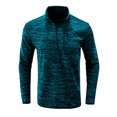 thumbnail image 3 of Txlixc Pullover de hombre, chaqueta de manga larga con cuello de color de contraste, cremallera Txlixc  moda, 3 of 6