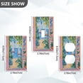 thumbnail image 7 of Yayeee Toggle Light Switch Wall Plate 1-Gang 4.5"x2.7" Home Decorative Outlet Cover, Blue Seaside, 7 of 7