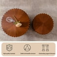 thumbnail image 2 of Cylindrical Coffee Table Set of 2 - Space-Saving MDF Nesting Tables, Round End/Side Tables with Waterproof Finish, No Assembly Modern Furniture for Living Room & Small Spaces, 2 of 6