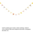 thumbnail image 6 of Fabric Banner Colored Pennant Flag Triangle Bunting Hanging For Birthday  ( Flower Pattern7 ), 6 of 7