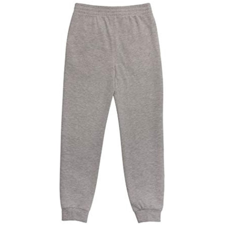 Champion Boys Sweatpant Heritage Collection Slim Fit Brushed Fleece Big and  Little Boys Kids (Large, Oxford Heather Script) 
