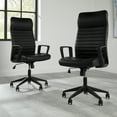 thumbnail image 2 of HON Basyx Commercial-Grade Attire Executive Chair, Black Bonded Leather (BSX110SB11T), 2 of 17