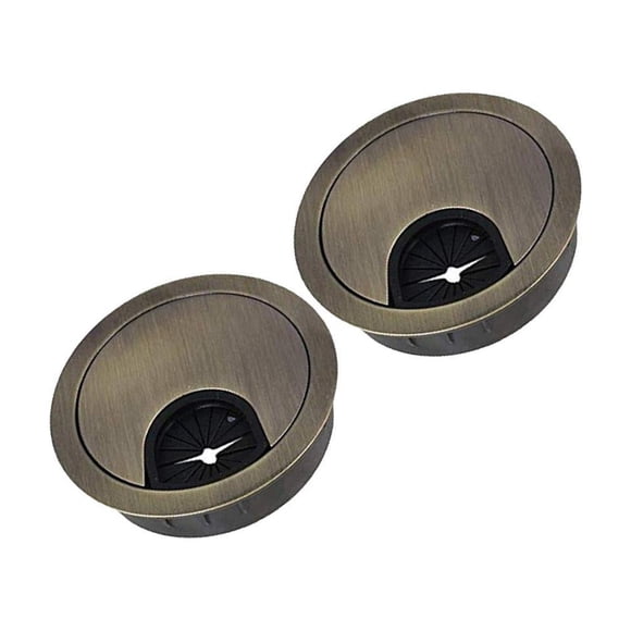 Cubierta para orificios de Cable Toystoory 2Pcs 60mm Bronce