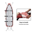 thumbnail image 4 of HELLHERO Polyester Fiber Fabric Ironing Board Cover 3 Fasteners Elastic Edge Dust Covers Tabletop Ironing Board Cover for Iron Board, 4 of 5