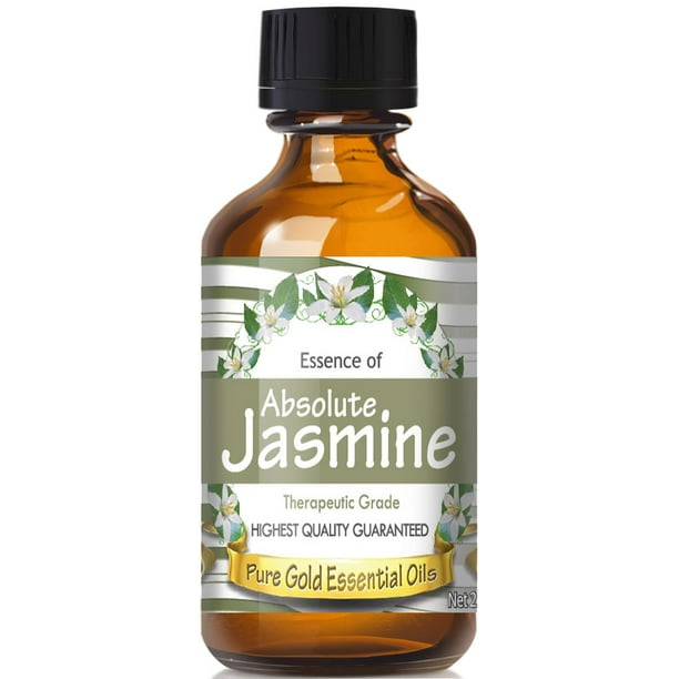 Pure Gold Jasmine Absolute Essential Oil, 100 Natural & Undiluted