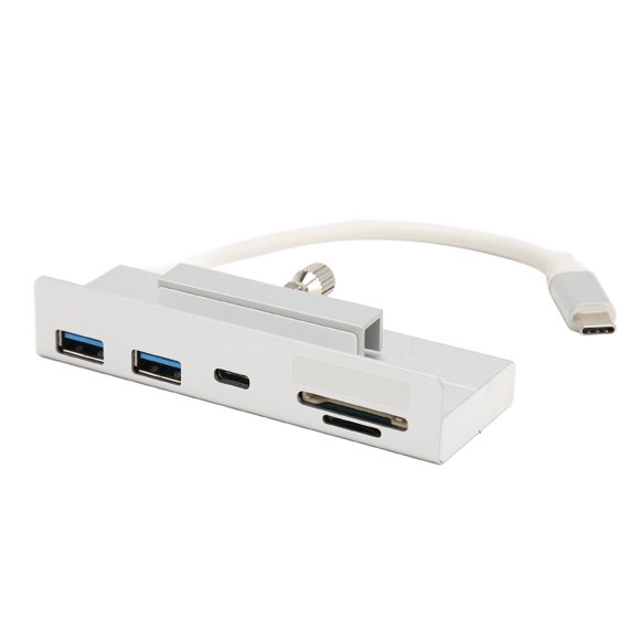 Hub USB C 6 en 1 para PC OS X AIO USB3.1 Gen2 de 10 Gbps con abrazadera tipo C Plug and Play para transmisión por computadora de 24 pulgadas