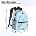 thumbnail image 2 of Disketp Syringe And Red Cross Mochila Ligera Clásica con Múltiples Bolsillos, Mochila Casual para Hombre y Mujer, Ideal para Escuela, Trabajo y Viajes, 2 of 6