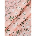 thumbnail image 4 of Daeful Blouse V Neck Tops Ruffled Shirts Ladies Loose Stitched Long Sleeve Tees Pink Print XXL, 4 of 5