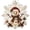 A, variant on Christmas Pearl Diamond Painting Suncatcher Kit, DIY Craft, Acrylic Snowflake Shape Board with Lace Edge, 3D Mixed-Sized Pearl Beads Craft