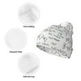 thumbnail image 3 of Yiaed Chemical Formulas Print Winter Beanie for Men Women, Fleece Lined Beanie Soft Warm Knit Hat Ski Stocking Cuffed Ca, 3 of 6