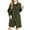 Army Green-21, variant on HTNBO Women's Trench Coat Single-Breasted Classic Lapel Petite Overcoat Belted Slim Outerwear Coat