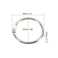 thumbnail image 2 of Unique Bargains 1.5' OD Office Book Rings, Silver, 24 Count, 24 Pack, 2 of 5