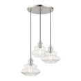 thumbnail image 4 of 52833-91-Livex Lighting-Everett - 3 Light Pendant-15 Inches Tall and 20 Inches Wide-Brushed Nickel/Polished Chrome Finish, 4 of 15