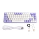 thumbnail image 2 of Teclado 65%, 68 Teclas Teclado Mecánnico para Juegos Con Cable 65% Mini Teclado Mecánnico Intercambible en Caliente Retroiluminaciódón Dinámica Rojo Teclado Mecánnico, 2 of 7