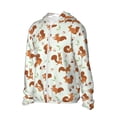 thumbnail image 2 of Fotbe Squirrel Playing Men's Women's UPF 50+ Sun Protection Jacket Hooded Cooling Shirt with Pockets Hiking Outdoor Performance-Small, 2 of 9