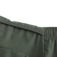 thumbnail image 5 of Lovskoo Athletic Shorts for Men Casual Solid Color Elastic Waist Casual Sports Fitness Shorts Olive Green, 5 of 8