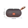 thumbnail image 4 of Altavoz Sonido de alta fidelidad SD Reproductor de medios USB Compatible con Bluetooth 4.2 Sonido estéreo inalámbrico Radio AUX-in Caja de sonido, Rosa Inevent EL000360-01B, 4 of 7