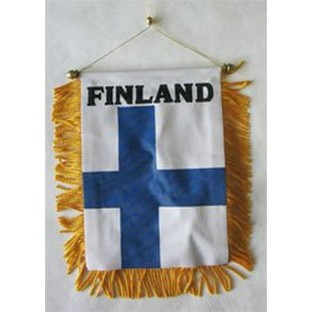Finland Window Hanging Flag