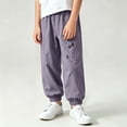 thumbnail image 4 of Antinious Toddler Boys Girls Stylish Elastic Waist Pocket Jogger Cargo Outdoor Full Length Pants, 4 of 5
