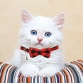 thumbnail image 5 of 3 Pack Cat Collar With Bell And Removable Bow Tie, Kitty Kitten Quick Release Safety Collars, Adjustable Collars For Kitten, Cats, 5 of 5