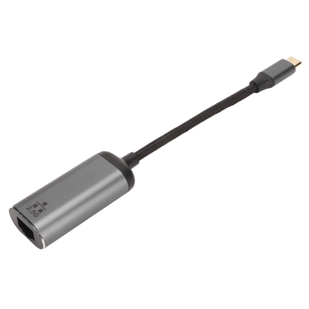 Adaptador USB C a Ethernet de alta velocidad Plug and Play Adaptador de red LAN Ethernet Gigabit USB tipo C a RJ45 2.5G