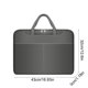 thumbnail image 3 of Bolso fino para portátil, maletín para reuniones de negocios, bolso de almacenamiento para tableta multicapa a la moda para estudiantes, almacenamiento de tela, 3 of 6