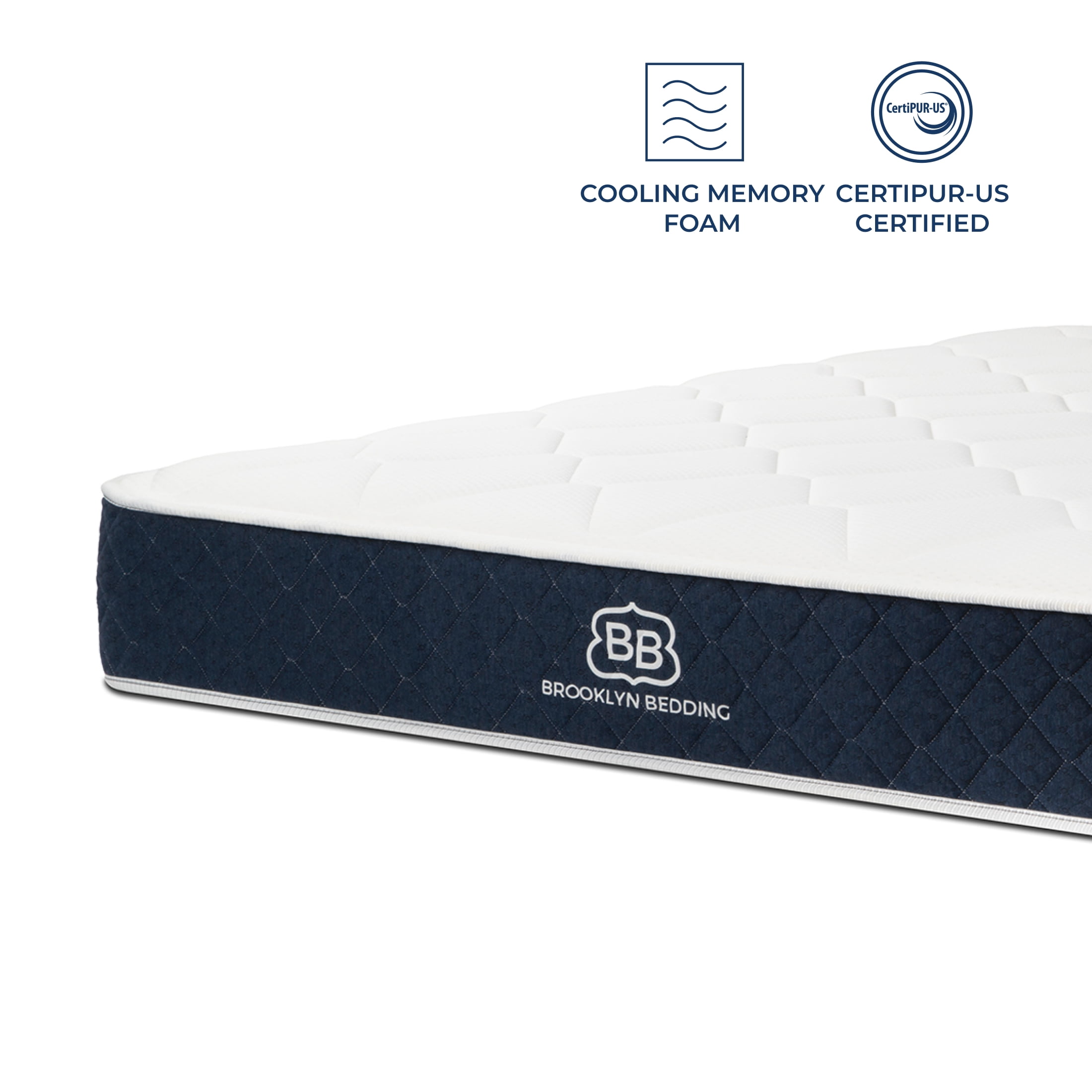 Brooklyn Bedding Standard 10" Twin Firm Hybrid Mattress with Cooling Cover