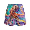 thumbnail image 3 of Hicidod Mens Swimming Trunks Quick Dry Swim Shorts with Mesh Lining Funny Print Casual Swimwear Bathing Suits Beach Short, 3 of 6