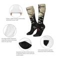 thumbnail image 3 of Fotbe Vintage Winged Rose Skull Calcetas Divertidas Estampadas para Hombre y Mujer, Calcetas de Algodón hasta la Rodilla para Caminar, Correr, Enfermería y Embarazo, 3 of 6