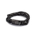 thumbnail image 1 of Minnieouse ligera hebilla doble cadena pulseras de cadena portátil joyería de moda hombre cumpleaños amigos joyería Ropa, zapatos y accesorios Miscelánea 19 cm (KB91534-BD) Minnieouse AP016357-01, 1 of 6