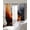 Burnt Orange Black, variant on Burnt Orange Black Abstract Art Blackout Curtains for Bedroom/Living Room, Thermal Insulated Kitchen Curtains, Modern Art White Grommet Darkening Window Treatment Drapes 42"x63"x2