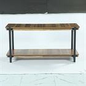 Demi Bonn Modern Dining Table, Rectangular Kitchen Table for 4-6 for Dining Room, Home Office, Living Room Furniture, Brown