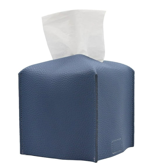 Clearance Office&Craft&Stationery under $5,3D Square Leather Tissue Box Car PU Leather Tissue Cover Soft Leather Tissue Holder For Vehicle Home &